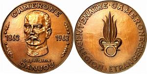 MEDAILLES D AFN 214 Camerone Capitaine Danjou 1963